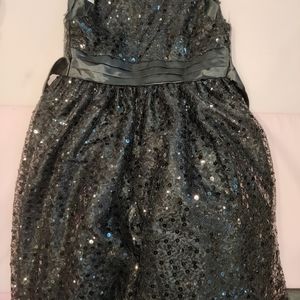 Cinderelle girl black sequin dress size 7